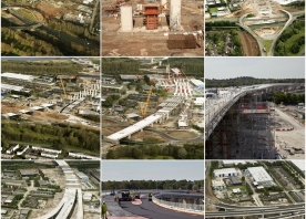 Series of the Astmoor Bridgewater Viaduct Construction