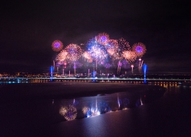 Mersey Gateway Opening Fireworks 14 October 2017