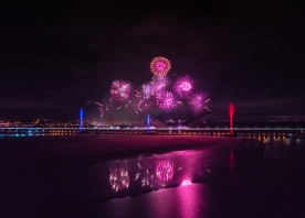 Mersey Gateway Opening Fireworks 14 October 2017